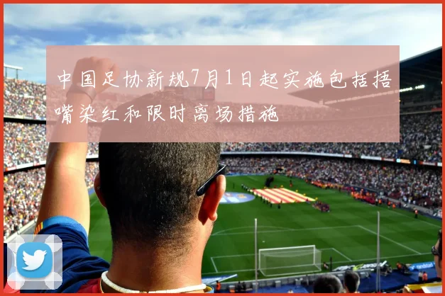 中国足协新规7月1日起实施包括捂嘴染红和限时离场措施